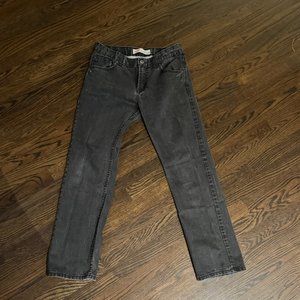 Levis 513 Slim Straight black faded jeans